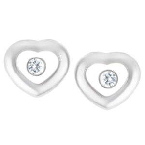 Chopard Miss Happy diamond earrings in 18k white gold