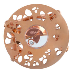 Chopard Happy Diamond ring in 18k rose gold. Size 7