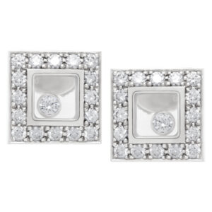 Chopard Happy Diamonds Icons earrings in 18k white gold