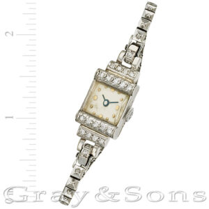 Vintage 14k white gold mm Manual watch