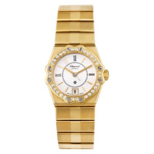 Chopard St. Moritz 5156 18k White dial, diamond bezel 22.5mm Quartz watch